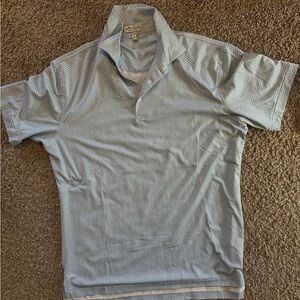 Peter Millar Light Blue Patterned Casual Shirt